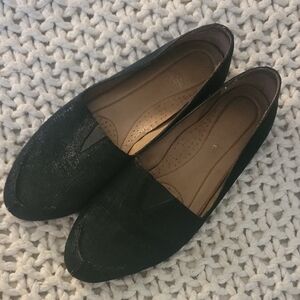 Donald J. Pliner Black Suede Loafers for Women, 7M